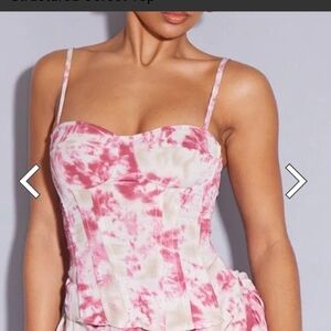 PrettyLittleThing Red Sleeveless Bustier Camisole